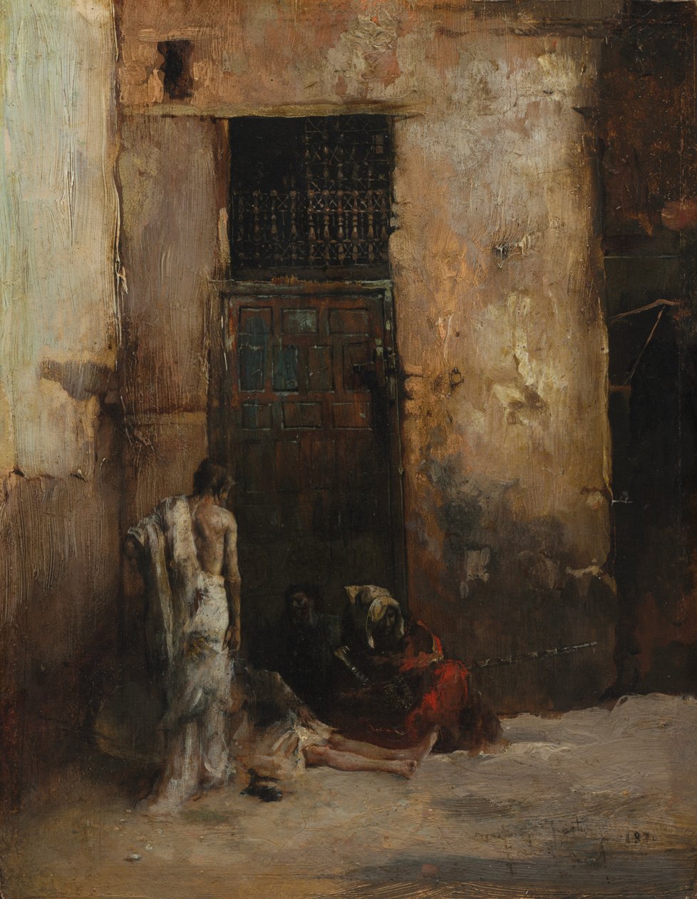 Tiggere ved en dør, 1870. av Mariano Fortuny y Carbó