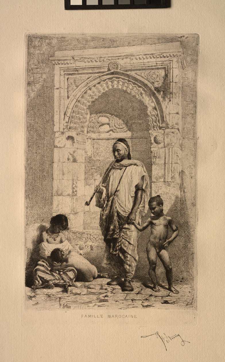 Marokkansk familie, 1862. av Mariano José María Bernardo Fortuny y Carbó