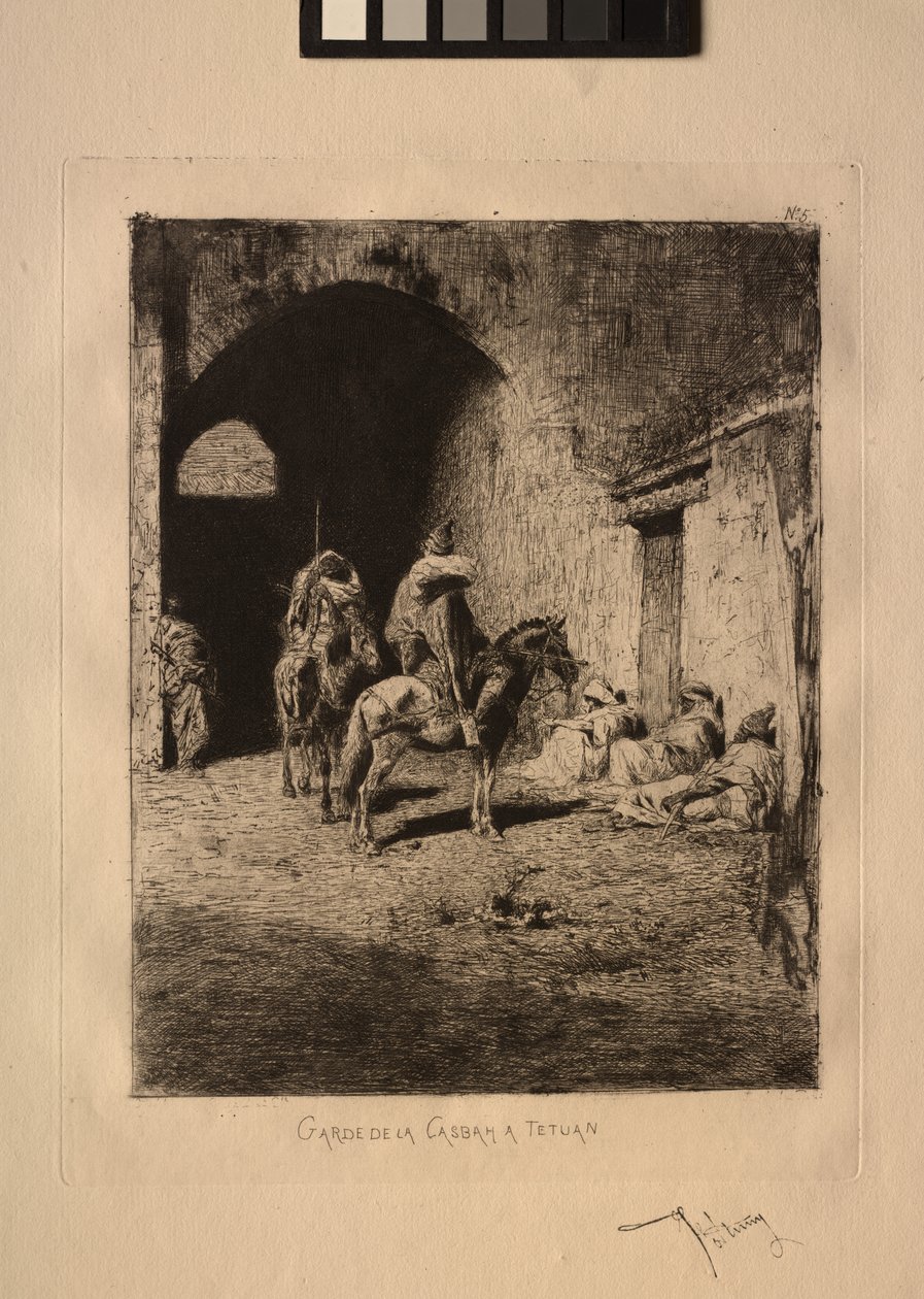 Casbah-vakt i Tetuan. av Mariano Fortuny y Carbó