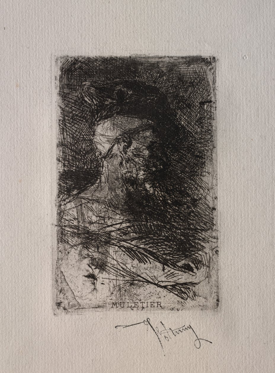 Muletier. av Mariano José María Bernardo Fortuny y Carbó
