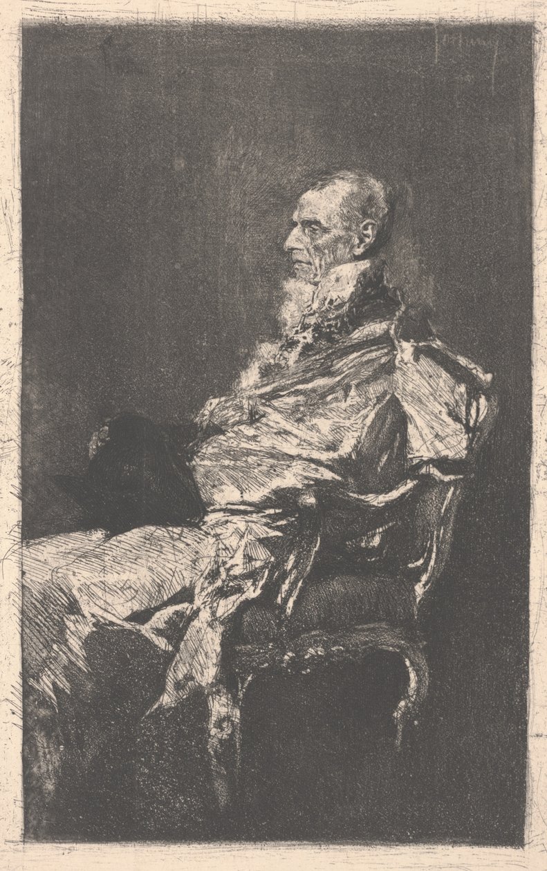 Diplomaten (akvatint og etsning) av Mariano José María Bernardo Fortuny y Carbó