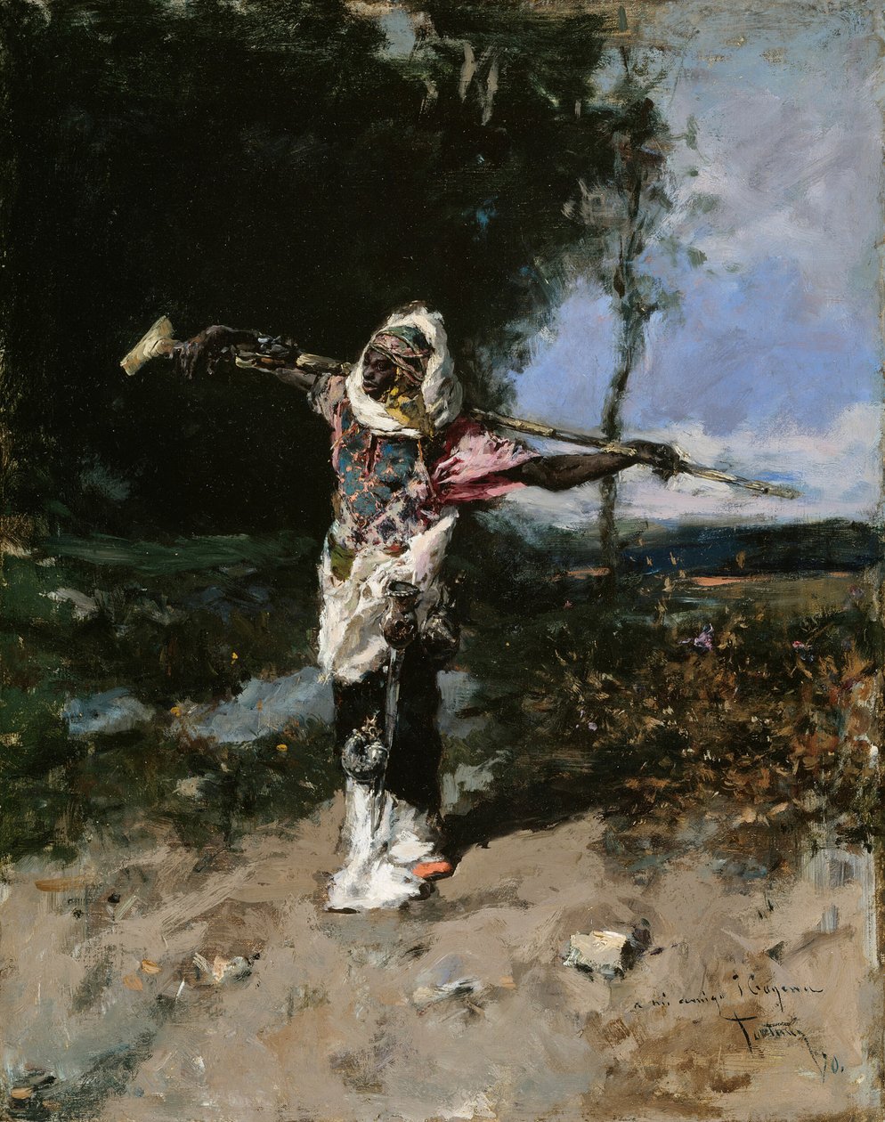 Afrikansk høvding, 1870. av Mariano José María Bernardo Fortuny y Carbó