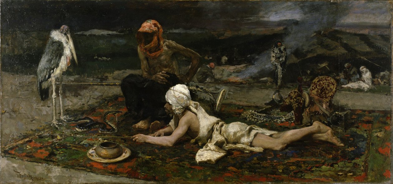 Hinduiske slangetemmere, 1869 av Mariano José María Bernardo Fortuny y Carbó