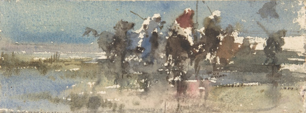 Moors on Horseback, ca. 1854-74. av Mariano José María Bernardo Fortuny y Carbó