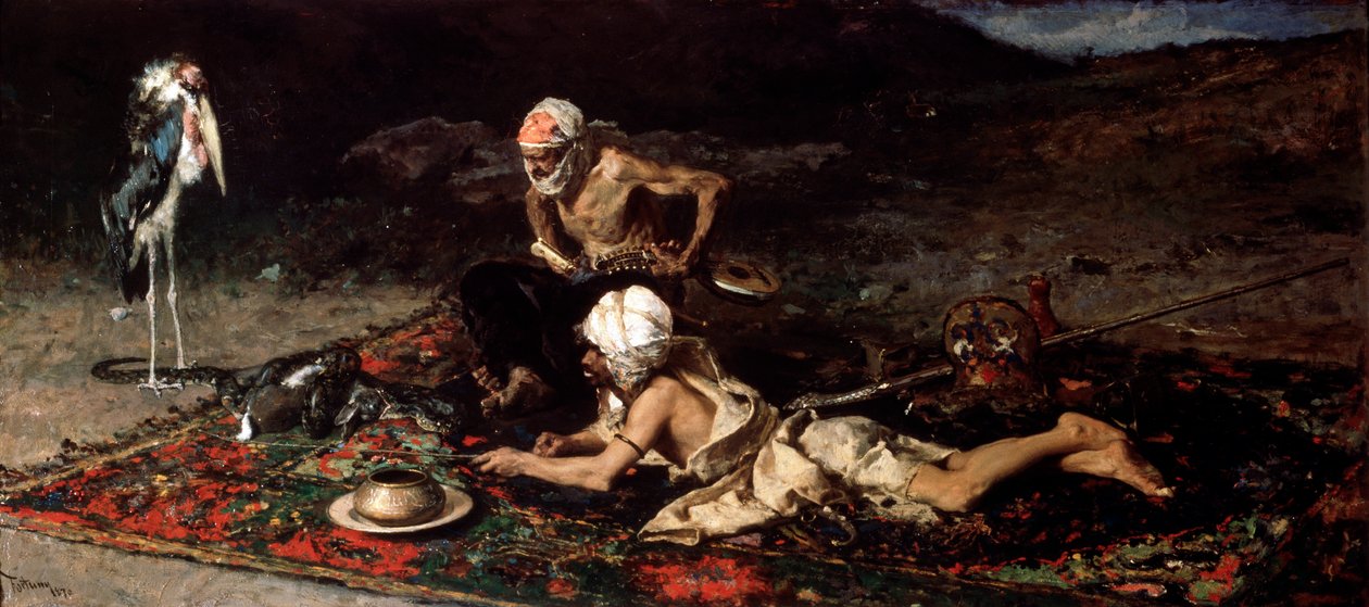 The Snake Charmers, 1870. av Mariano José María Bernardo Fortuny y Carbó