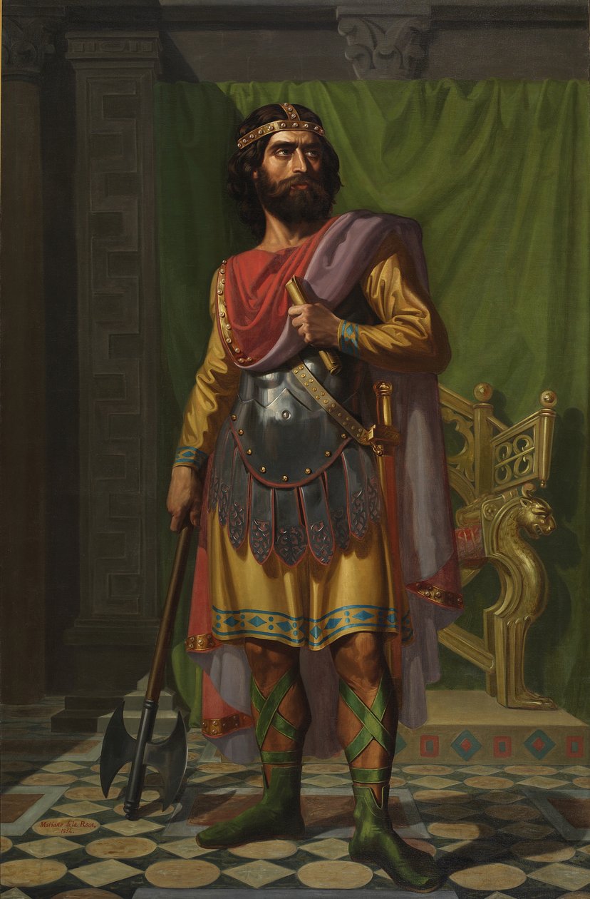 Sisebut, vestgotisk konge, 1854 av Mariano de la Roca y Delgado