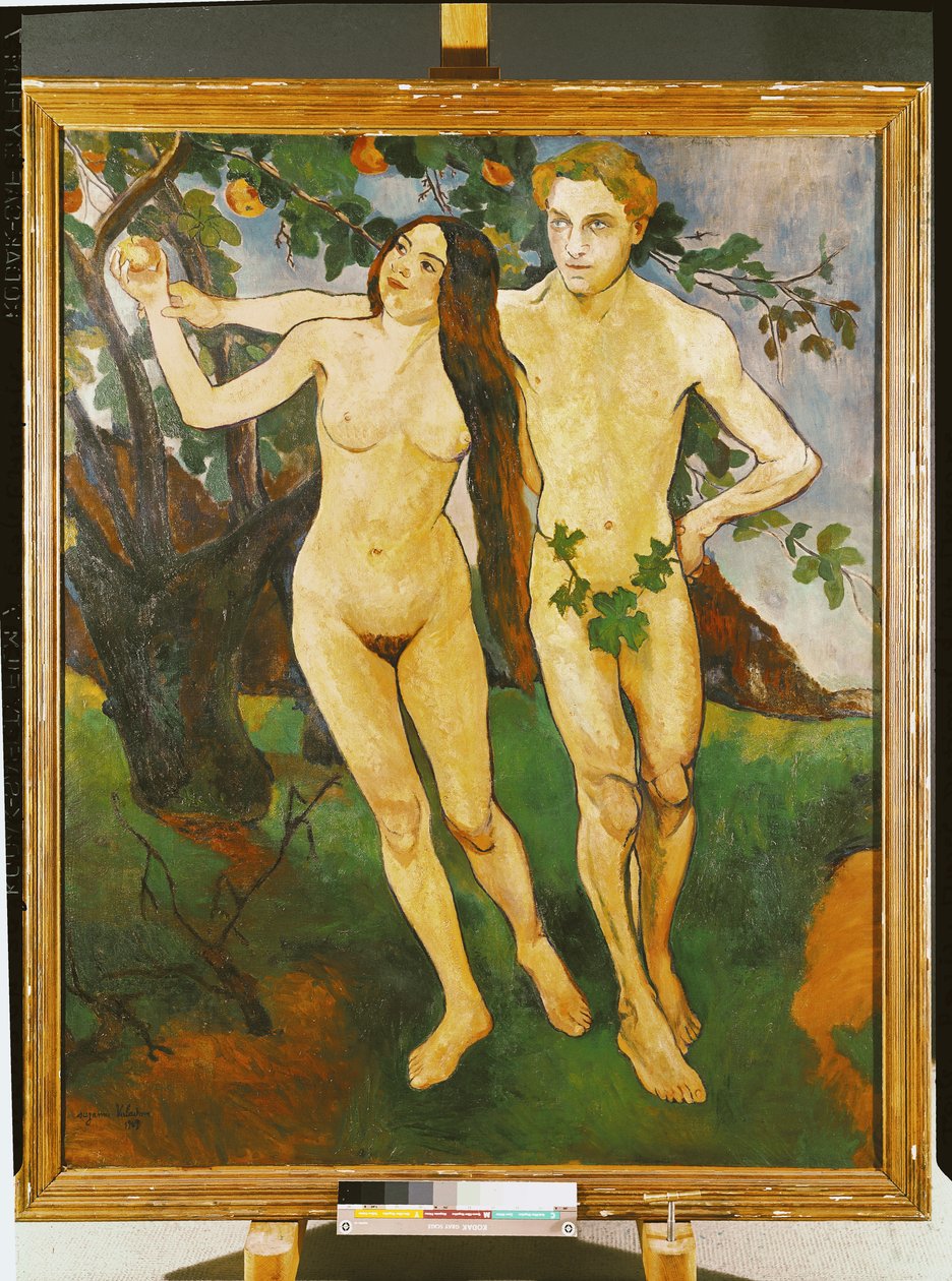 Adam og Eva, 1909 av Marie Clementine (Suzanne) Valadon