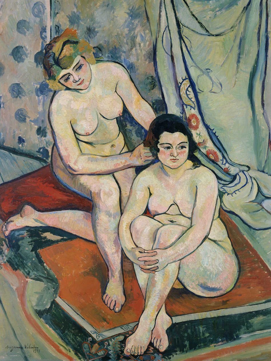 De to badende, 1923 av Marie Clementine (Suzanne) Valadon