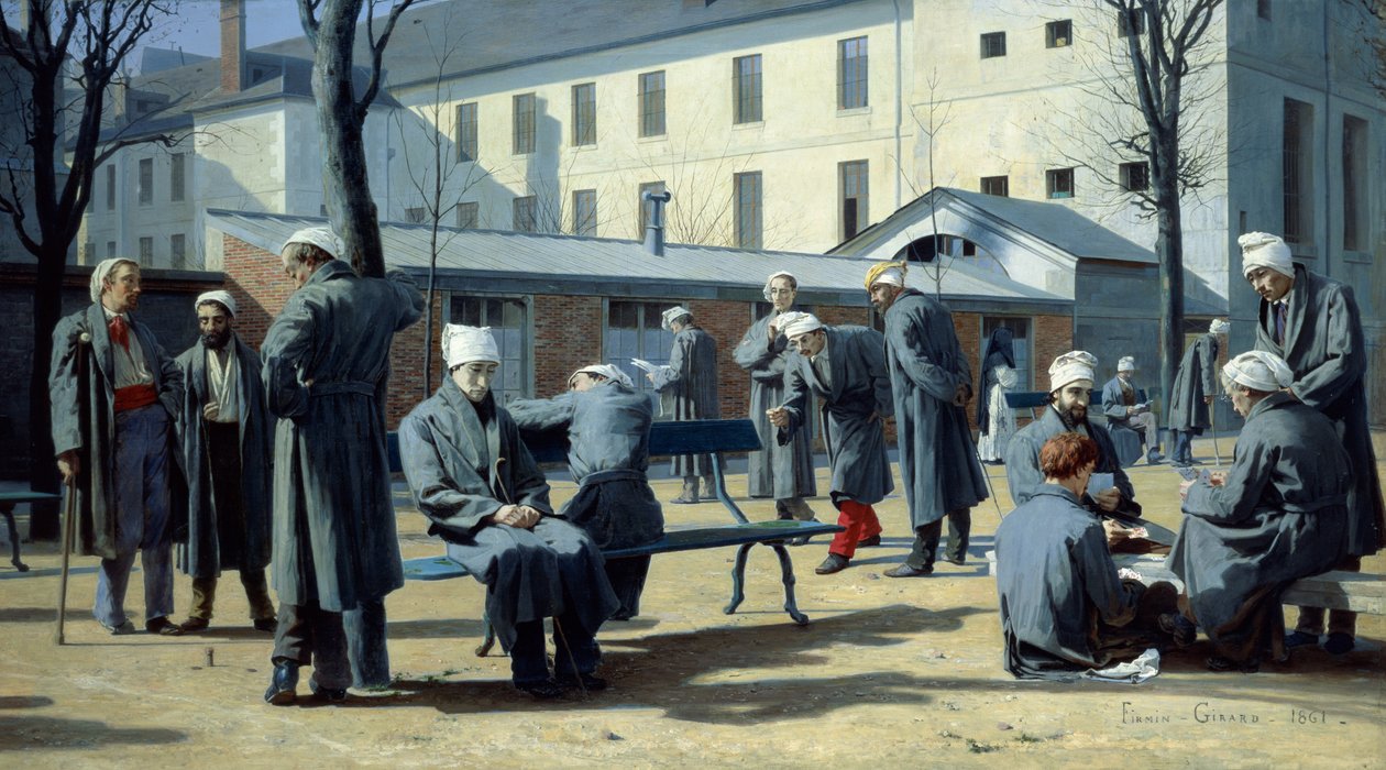The Convalescents, 1861 av Marie Francois Firmin Girard
