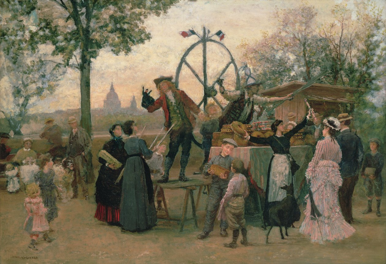 Gatespillerne av Marie Francois Firmin Girard