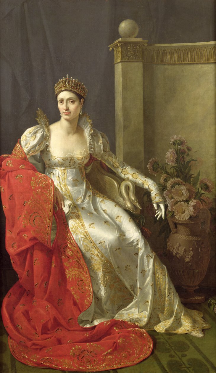Elisa Bonaparte (1777-1820) Prinsesse Bacciochi av Marie Guilhelmine Benoist