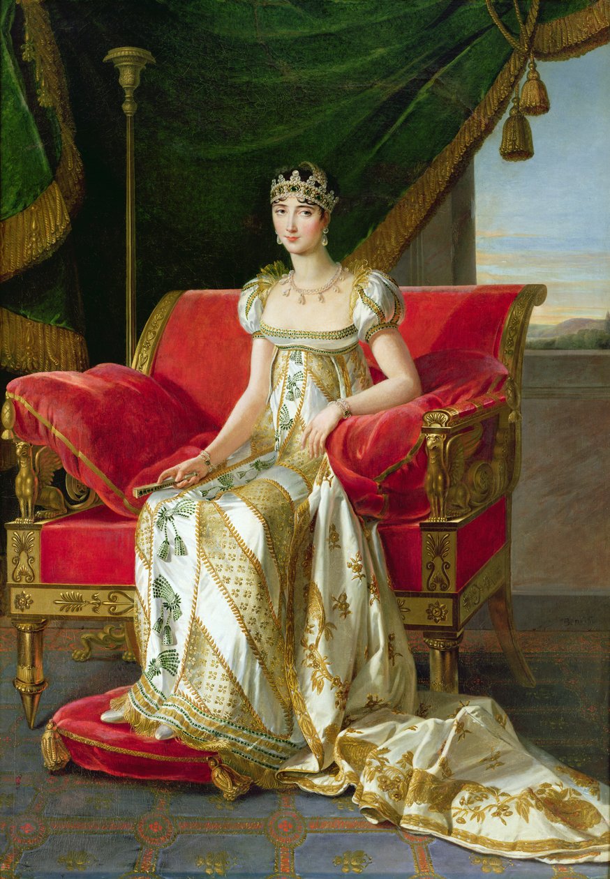 Marie Pauline Bonaparte (1780-1825) Prinsesse Borghese, 1808 av Marie Guilhelmine Benoist