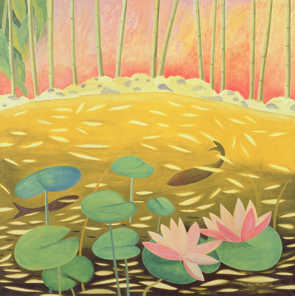 Water Lily Pond III, 1994 av Marie Hugo
