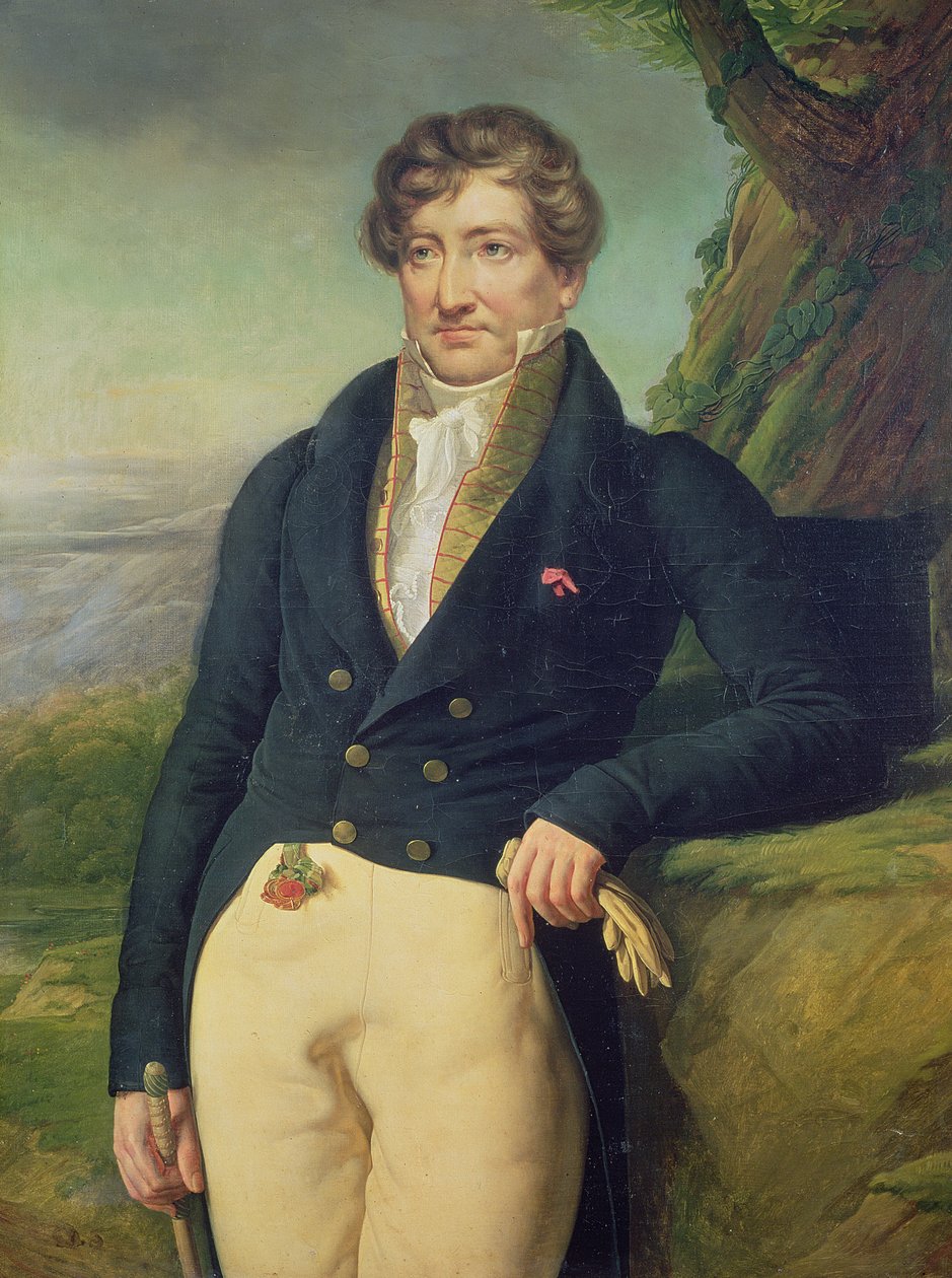 Portrett av den franske zoologen og paleontologen, Georges Cuvier (1769-1832) av Marie Nicolas Ponce Camus