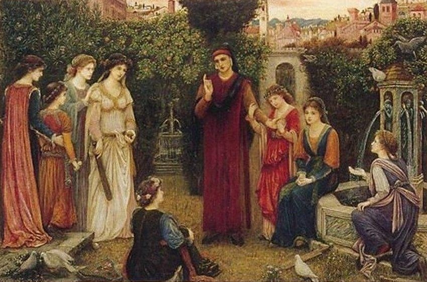 Dante på Verona av Marie Spartali Stillman