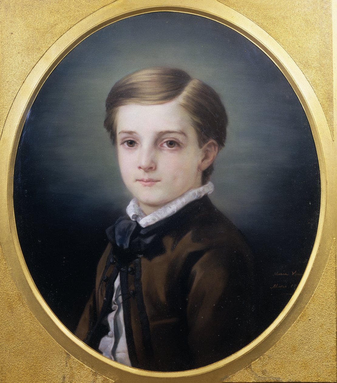 Portrett av Pierre Loti (1850-1923) av hans søster, 1862 av Marie Viaud