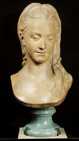 Portrett antas å være Mary Cathcart, 1768 (gips) av Marie Anne Collot