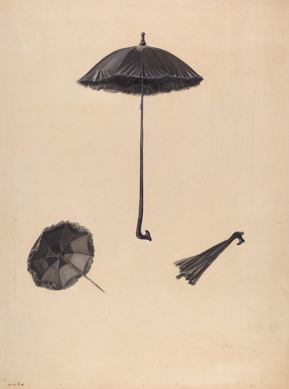 Parasoll, ca. 1938. av Marie Alain