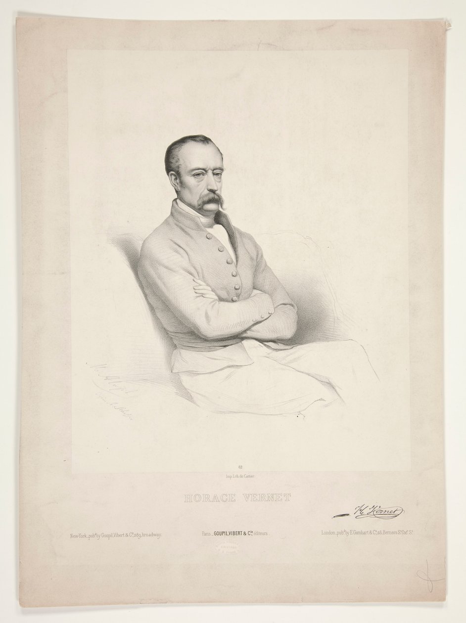 Portrett av Horace Vernet av Marie Alexandre Alophe