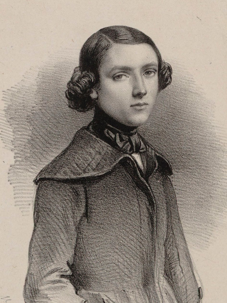 Portrett av organisten og komponisten Louis James Alfred Lefébure-Wely 1817-1869, 1840. av Marie Alexandre Menut Alophe