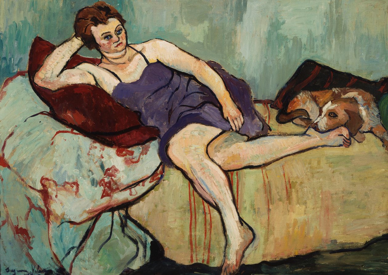 Marie Coca med Arbi, 1927 av Marie Clementine Valadon