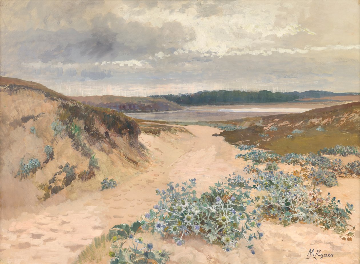Sanddynelandskap i Bretagne av Marie Egner