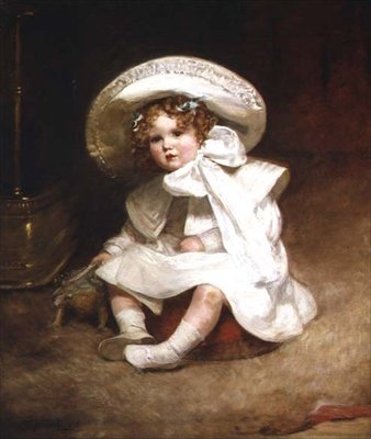 Portrett av Muriel, datter av Sir Charles Swinfen Eady av Marie Elizabeth Seymour Lucas