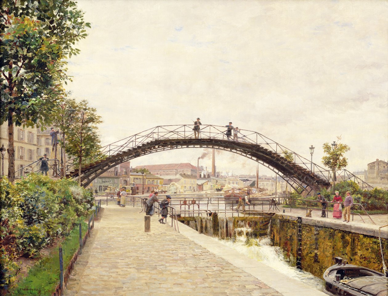 Saint-Martin-kanalen av Marie Francois Firmin Girard