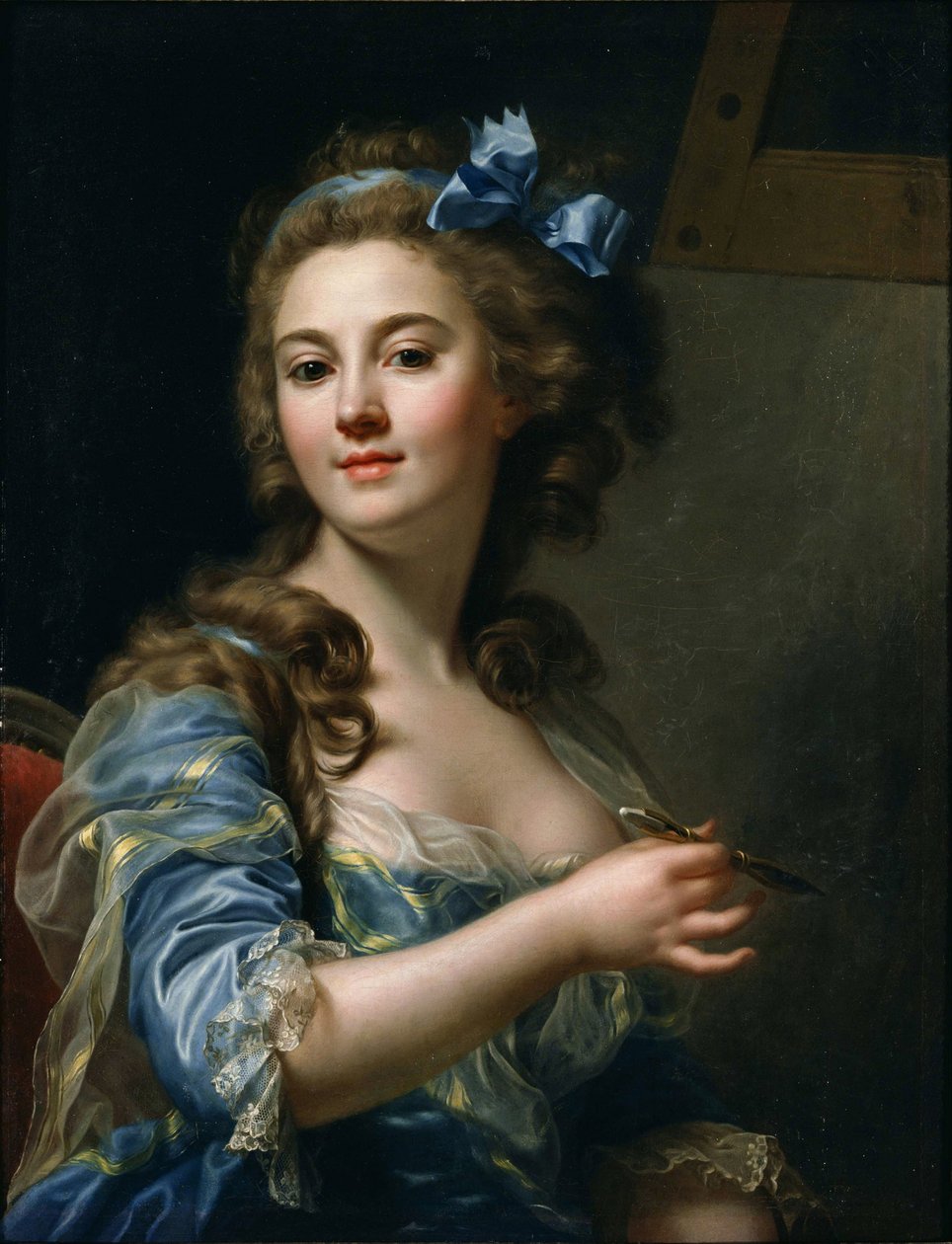 ""Selvportrett"" Maleri av Marie-Gabrielle Capet (1761-1818) 1783 National Museum of Western Art, Tokyo Japan av Marie Gabrielle Capet
