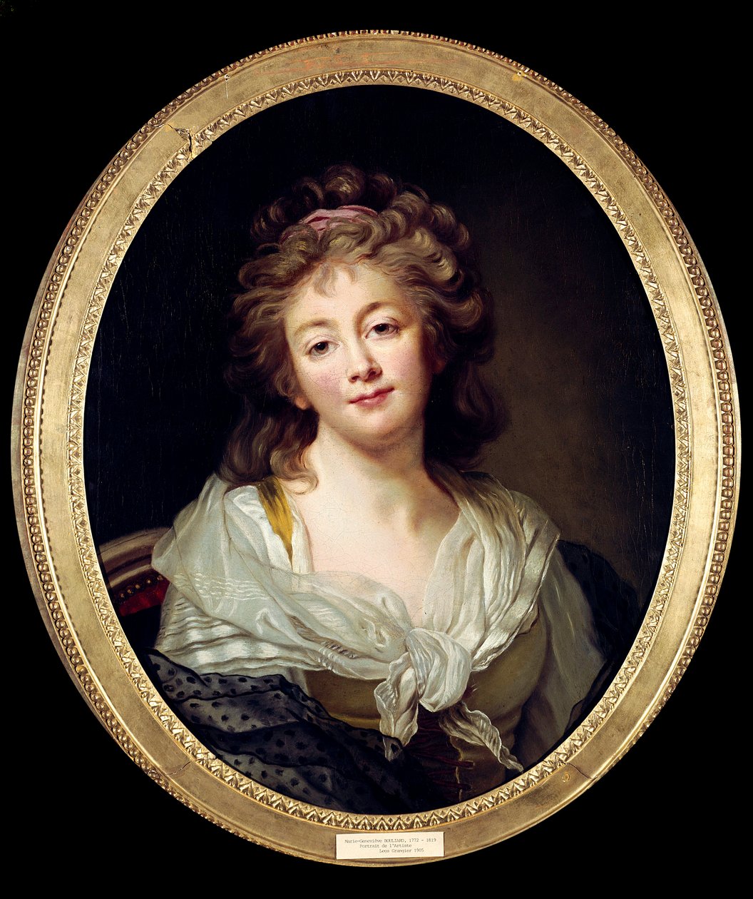 Selvportrett. Maleri av Marie Genevieve Bouliard (1772-1819) av Marie Genevieve Bouliard