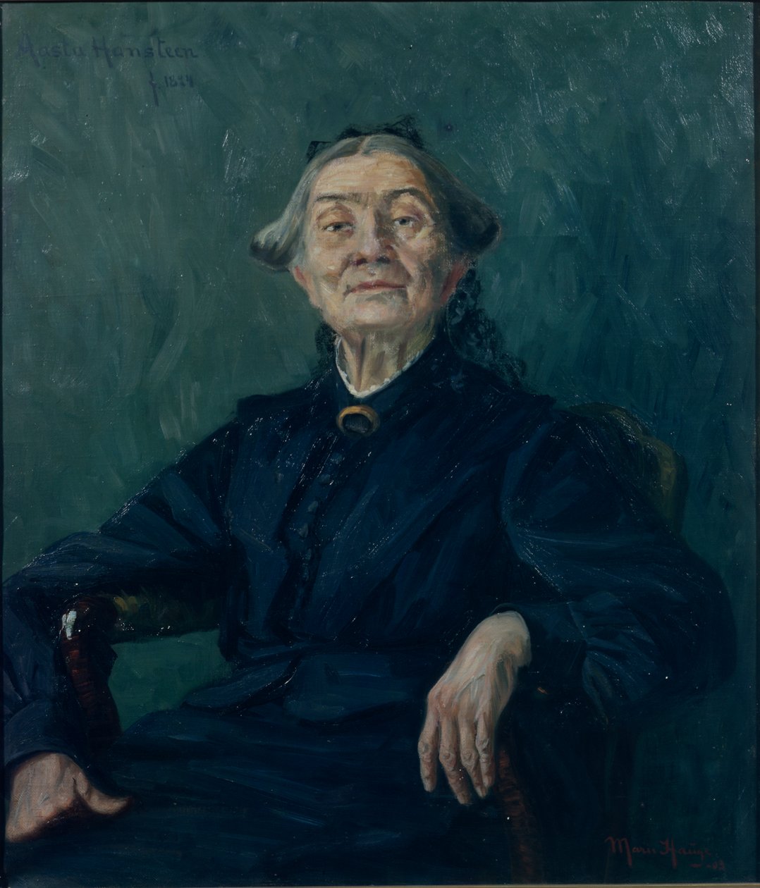 År Hansteen (olje på lerret) av Marie Hauge