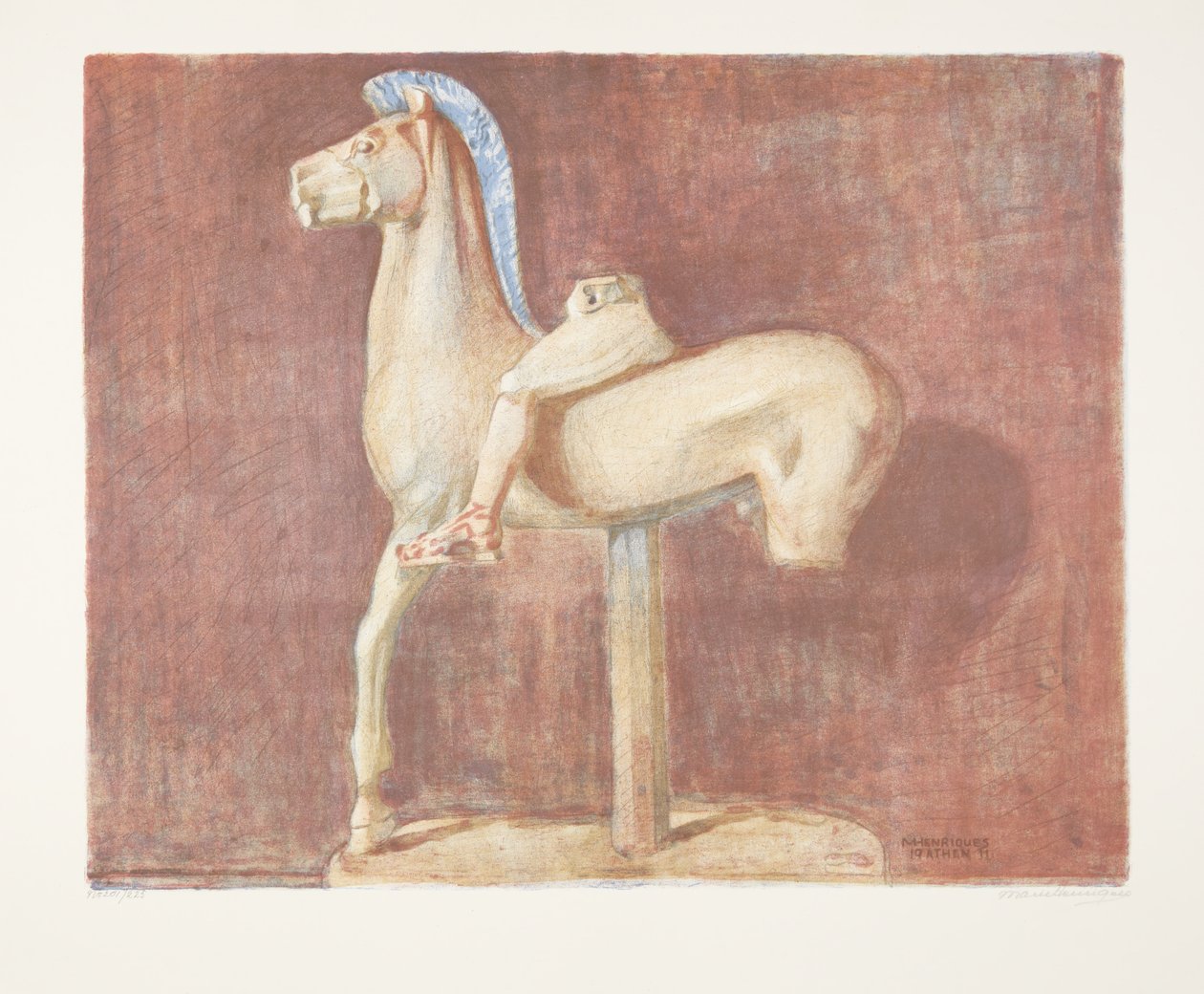 Arkaisk gresk rytterstatue (Aten) av Marie Henriques