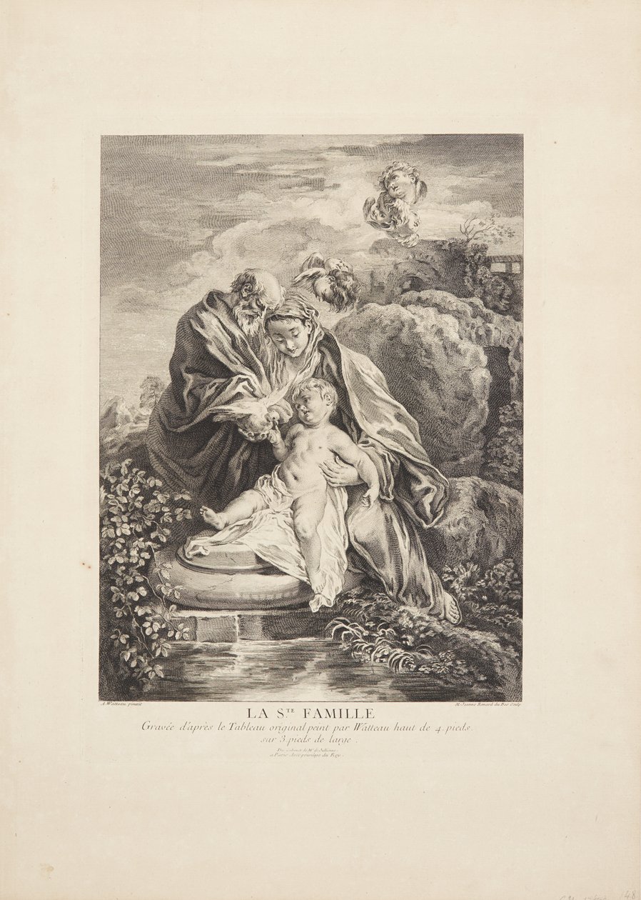 Den hellige familie (La Ste Famille) av Marie Jeanne Renard Dubos