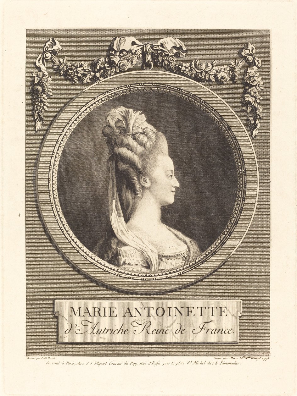 Marie Antoinette av Marie Louise Adelaide Boizot after Louis Simon Boizot