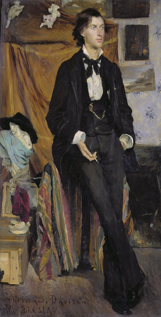Portrett av Henry Davison, 1880 av Marie Louise Catherine Breslau