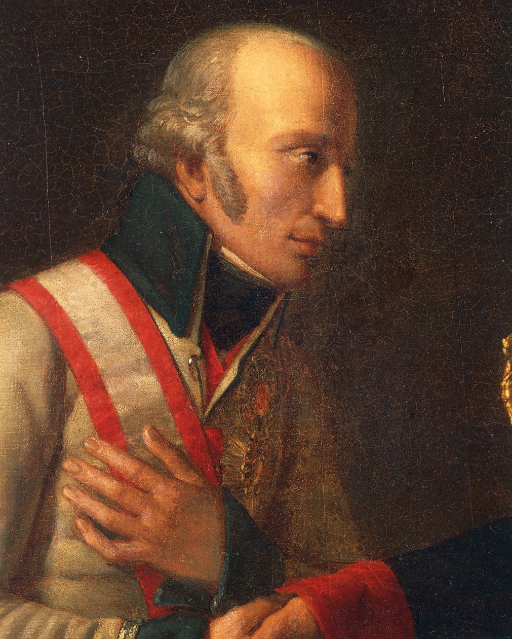 Møte mellom Napoleon og erkehertug Charles i Stammersdorf 17. desember av Marie Nicolas Ponce Camus