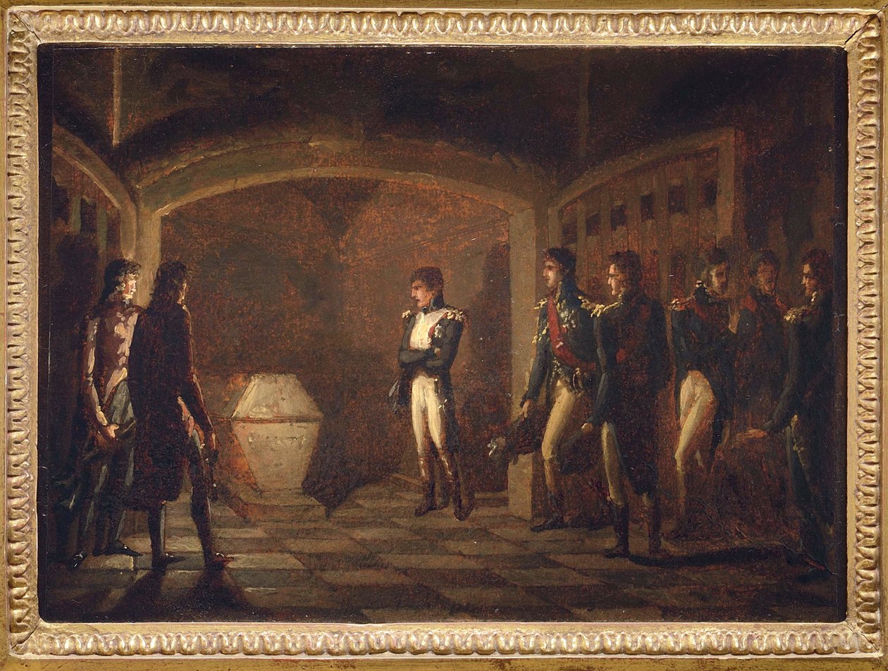 Napoleon før graven til Fredrik den store, av Ponce-Camus, Marie Nicola av Marie Nicolas Ponce Camus