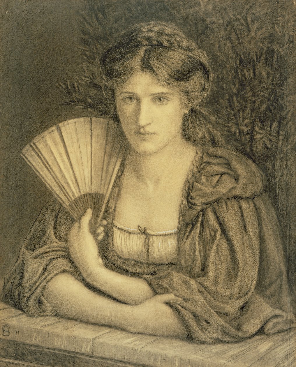 Selvportrett av Marie Spartali Stillman