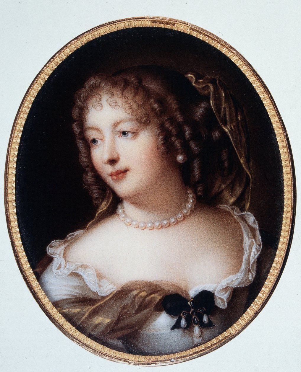 Portrett av Marie de Rabutin-Chantal (Rabutin Chantal), Marquise of Sevigne kjent som Madame de Sevigne (1626-1696). av Marie Victoire Jaquotot