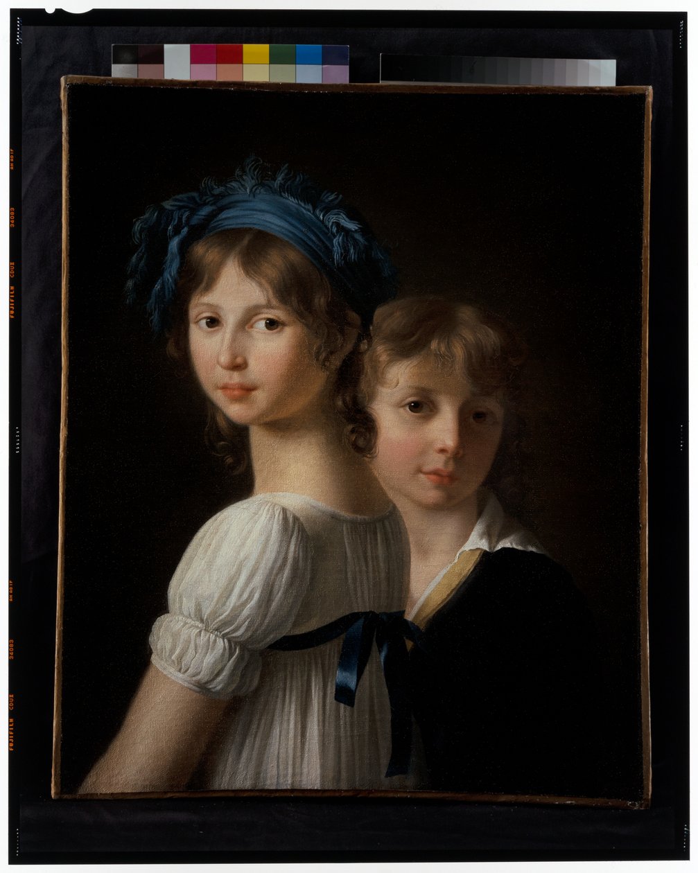 Portrett av en søster og hennes yngre bror av Marie Victoire Lemoine