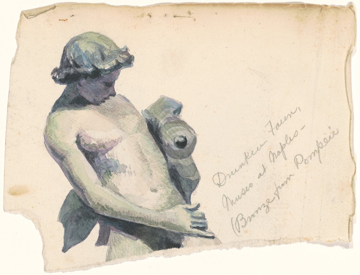 Drunken Faun, Museo i Napoli av Marietta Minnigerode Andrews