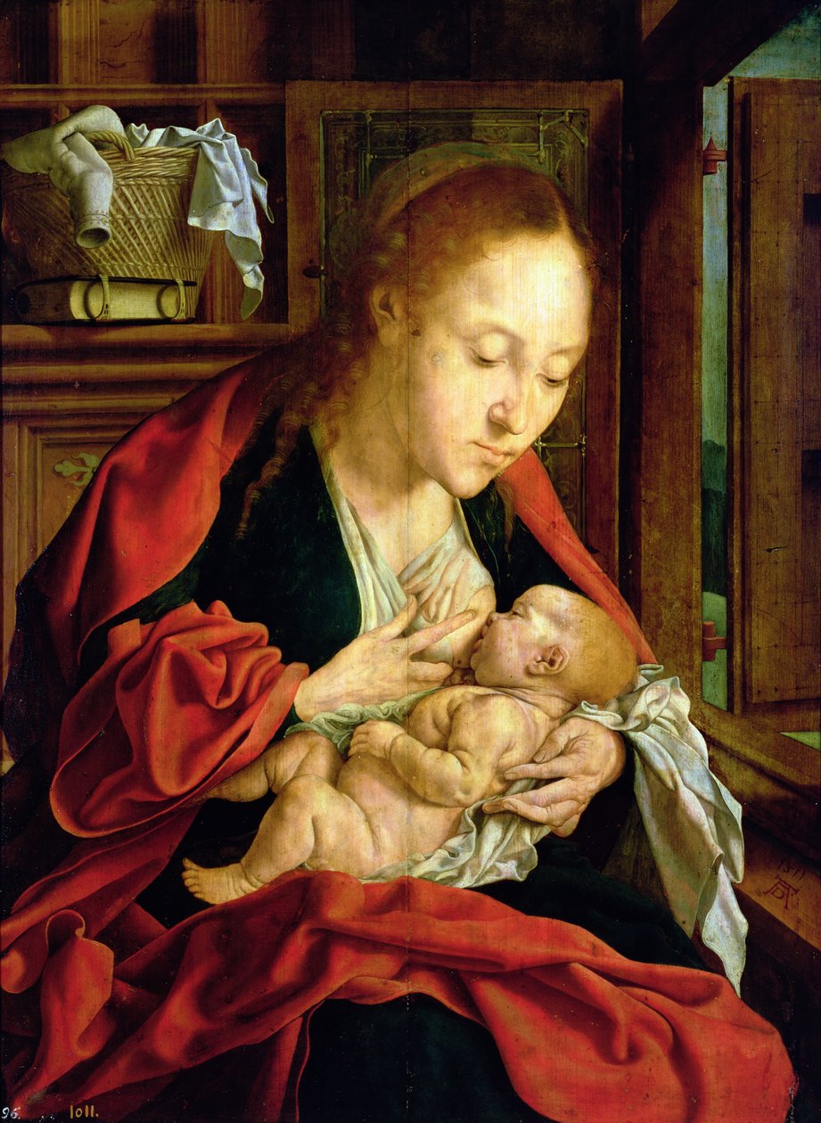 Madonna mater Kristusbarnet, 1511 av Marinus van Roejmerswaelen