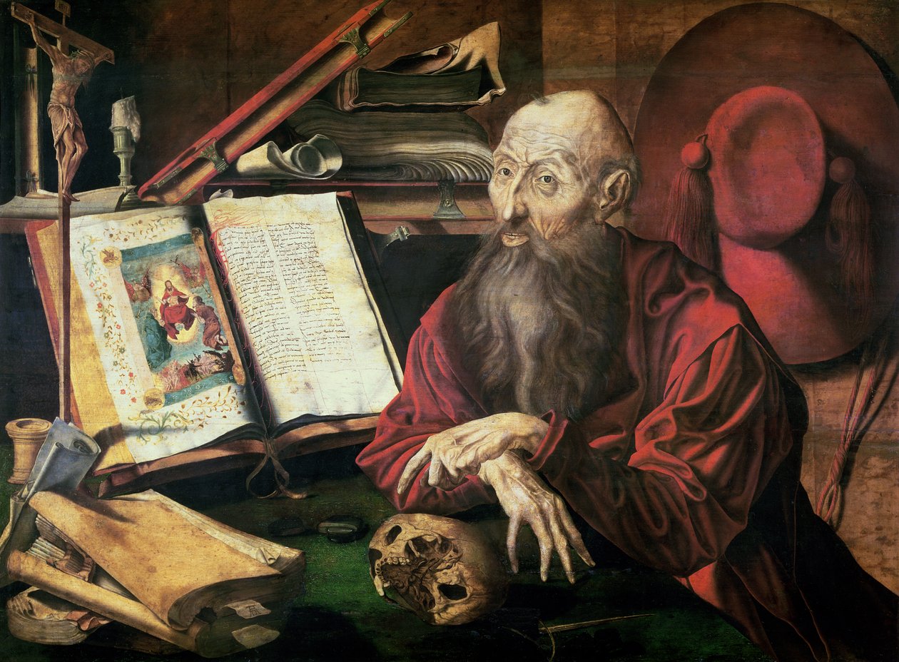 St. Hieronymus, ca. 1540-50 av Marinus van Roejmerswaelen