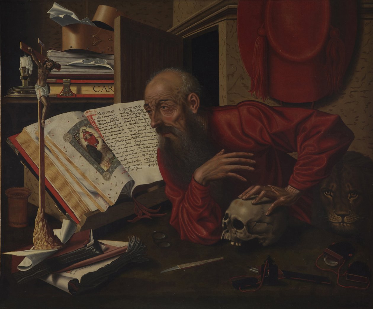 Den hellige Hieronymus i sin celle av Marinus van Roejmerswaelen