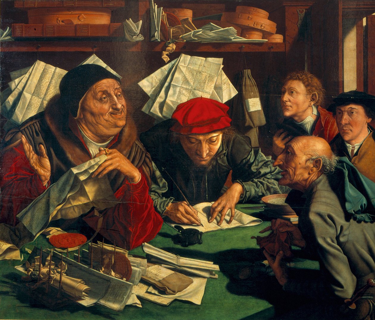 Advokatkontoret, 1545 av Marinus van Roejmerswaelen