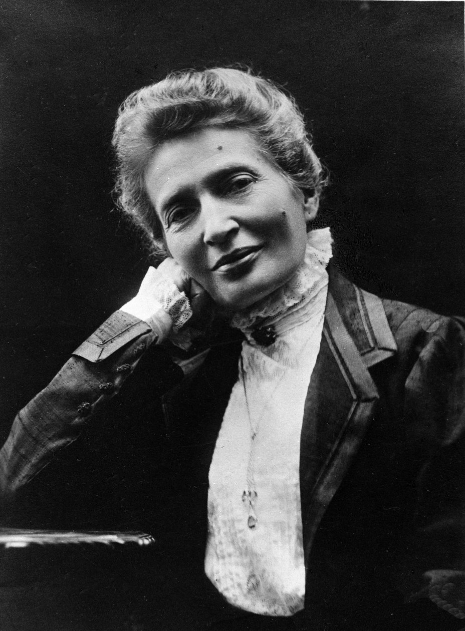 Portrett av Anna Kuliscioff (eller Anna Kulischov, Kulisciov) (1857-1925) russisk jødisk revolusjonær. Fotografi av Mario Nunes Vis av Mario Nunes Vais