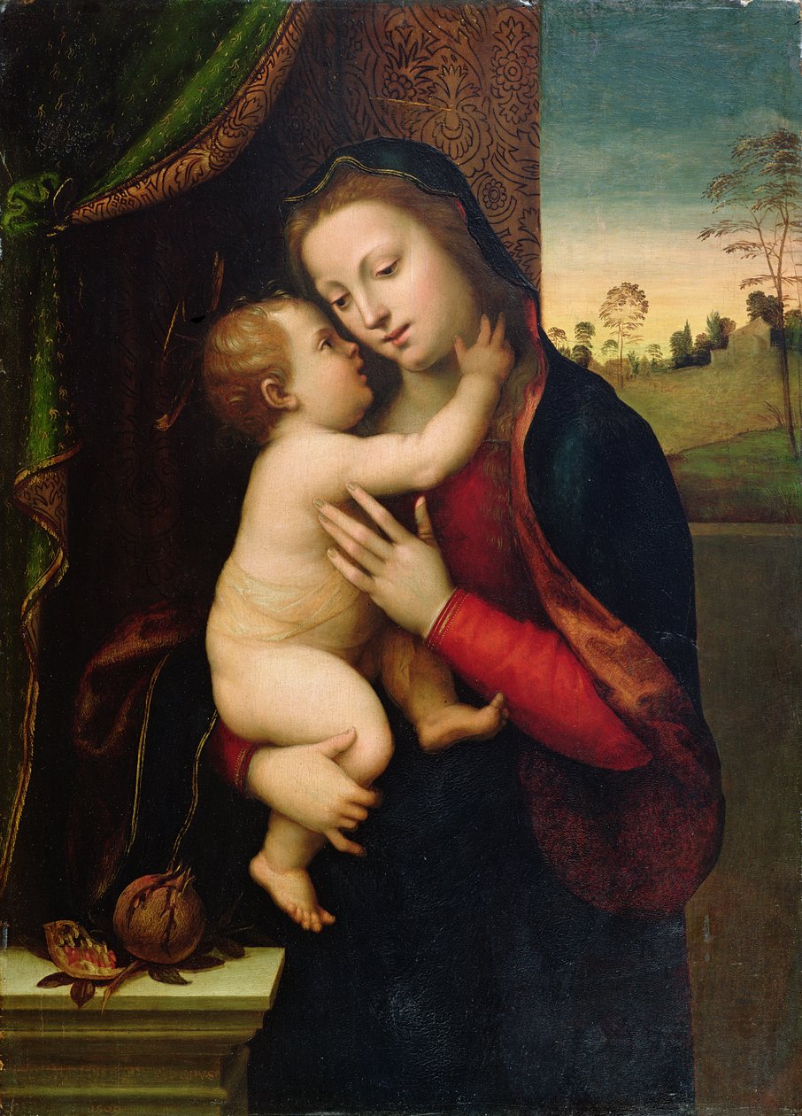 Madonna og barn, av Mariotto Albertinelli