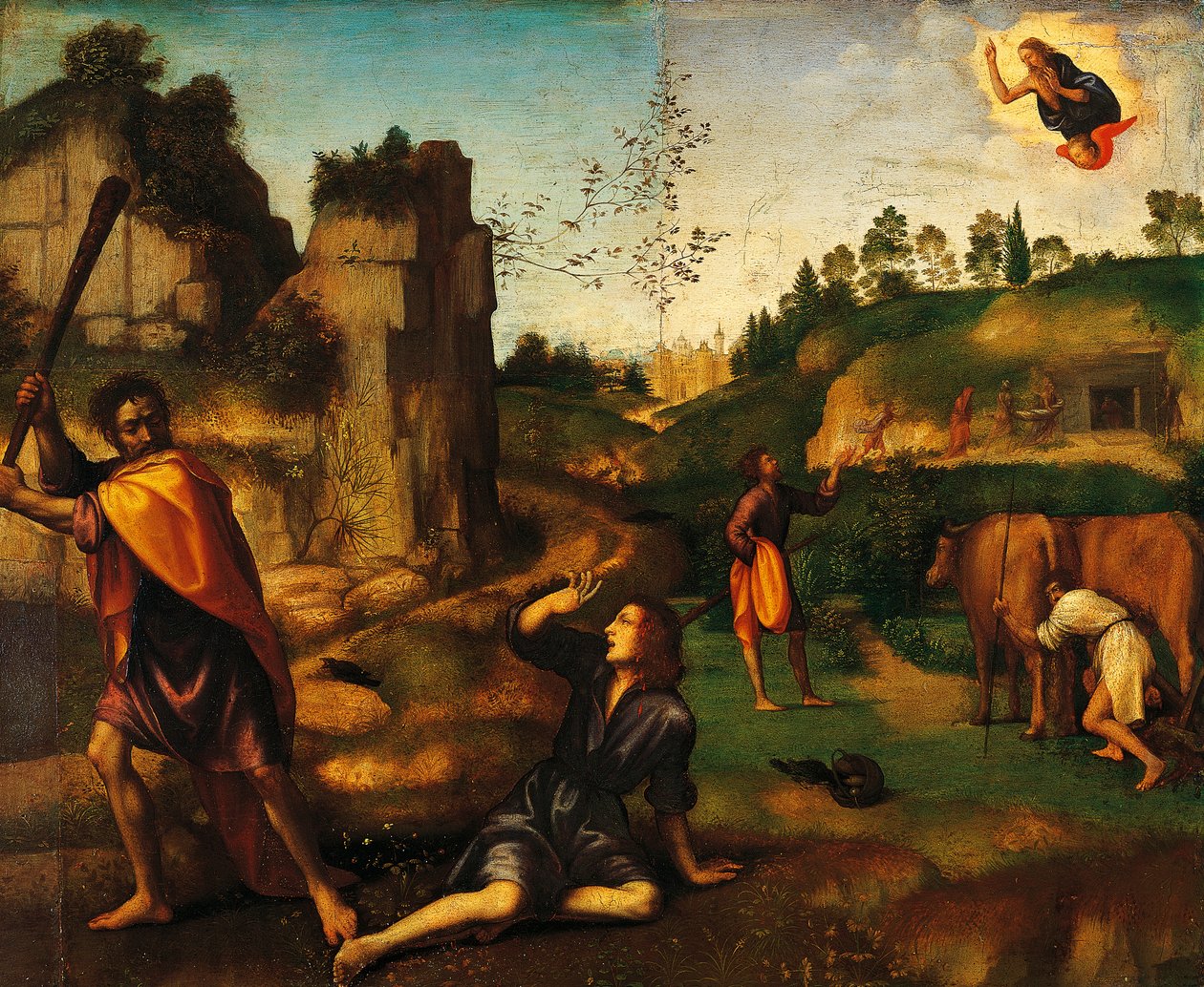 Kain dreper Abel av Mariotto Albertinelli