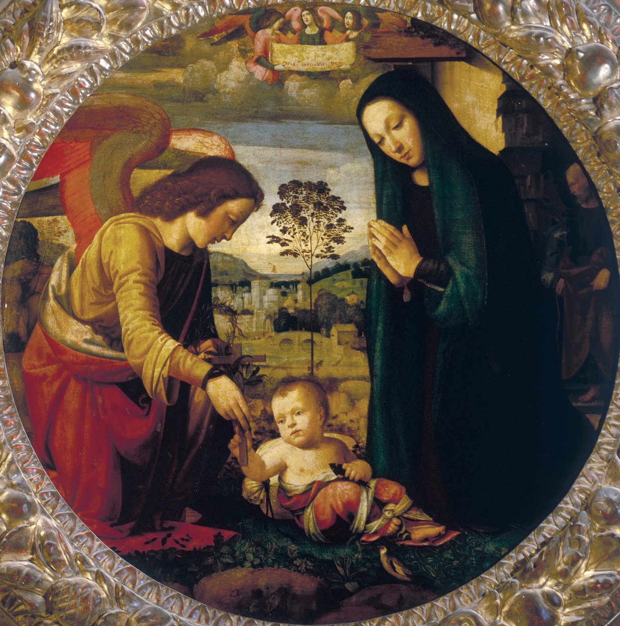 Hellige familie av Mariotto Albertinelli