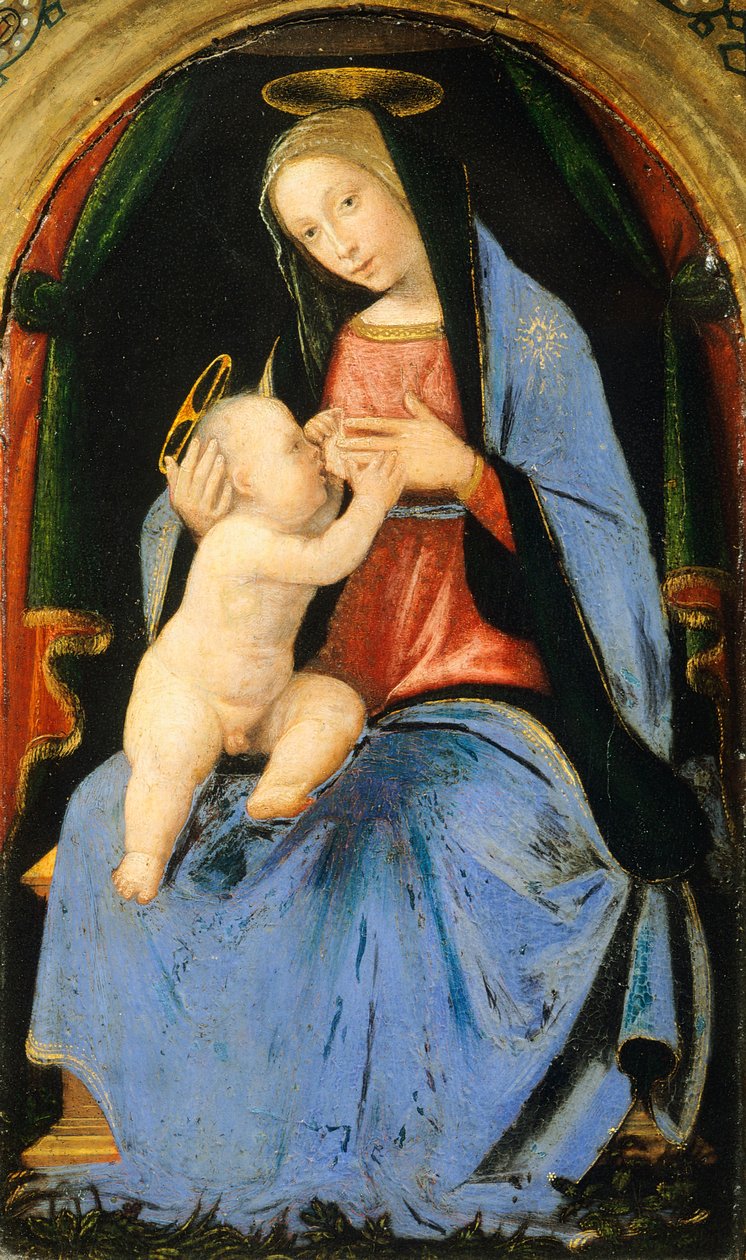 Madonna og barn, av Mariotto Albertinelli (1474-1515) av Mariotto Albertinelli